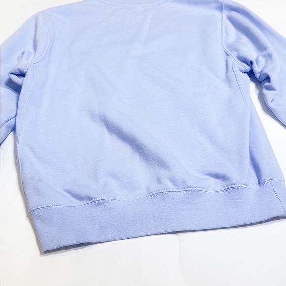 Like  🆕 Nike Men’s SPORTSWEAR CLUB FLEECE CREW - LIGHT MARINE/WHITE size:XS - Picture 7 of 10